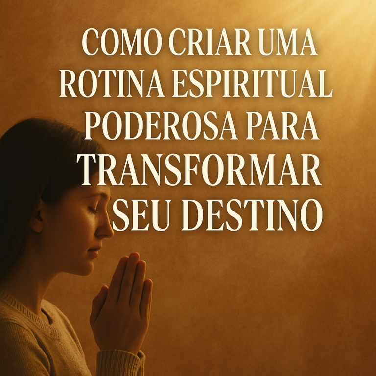 Como Criar uma Rotina Espiritual Poderosa para Transformar Seu Destino